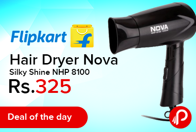 Hair Dryer Nova Silky Shine NHP 8100 just Rs.325- Flipkart