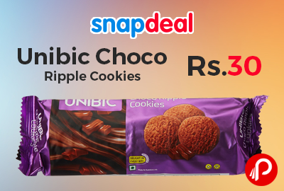 Unibic Choco Ripple Cookies just Rs.30 | Buy 1 Get 1 Free - Amazon