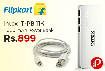 Intex IT-PB 11K 11000 mAh Power Bank Special Price Rs.899 - Flipkart