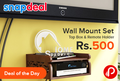 Wall Mount Set Top Box & Remote Holder just at Rs.500 - Snapdeal