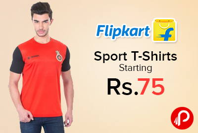 Sport T-Shirts Starting only in Rs. 75 - Flipkart