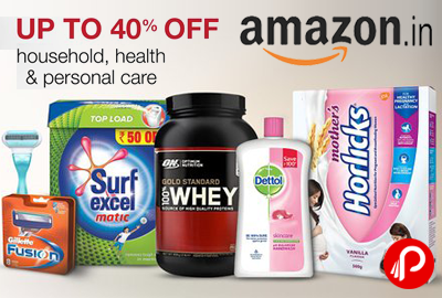 Household, Health & Personal Care Upto 40% off - Amazon