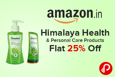 Himalaya Health & Personal Care Products Flat 25% off - Amazon