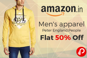 Men's apparel Peter England, People Flat 50% off - Amazon