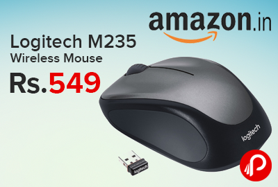 Logitech M235 Wireless Mouse just Rs.549 - Amazon
