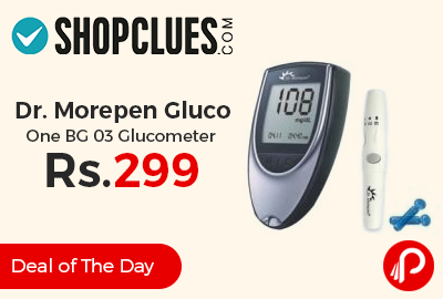 Dr. Morepen Gluco One BG 03 Glucometer Just Rs.299 - Shopclues