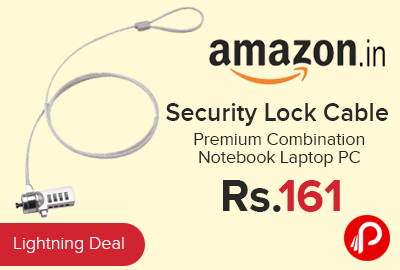 Security Lock Cable Premium Combination Notebook Laptop PC just Rs.161 - Amazon