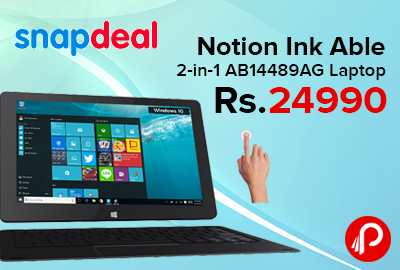 Notion Ink Able 2-in-1 AB14489AG Laptop only in Rs.24990 - Snapdeal