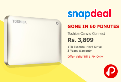 Toshiba Canvio Connect 1 TB External Hard Drive