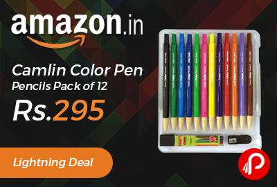 Camlin Color Pen Pencils Pack of 12 Just Rs.295 - Amazon