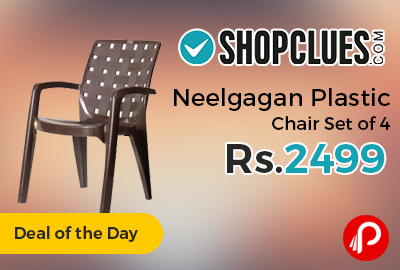 Neelgagan Plastic Chair Set of 4