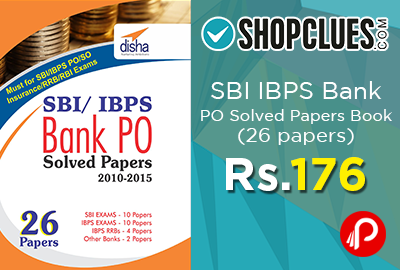 SBI IBPS Bank PO Solved Papers Book