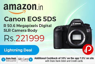Canon EOS 5DS R 50.6 Megapixels Digital SLR Camera Body Only Just Rs.221999 - Amazon