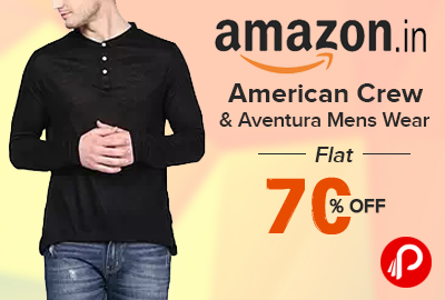 American Crew & Aventura Mens Wear Flat 70% off - Amazon