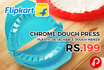 Chrome Dough Press Plastic Detachable Dough Maker just Rs.199 - Flipkart