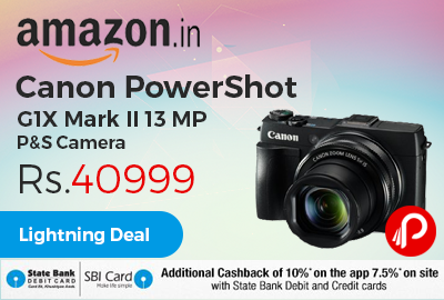 Canon PowerShot G1X Mark II 13 MP P&S Camera Just Rs.40999 - Amazon