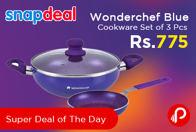 Wonderchef Blue Cookware Set of 3 Pcs