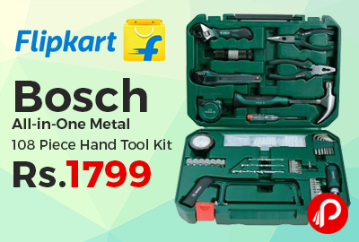 Bosch All-in-One Metal 108 Piece Hand Tool Kit