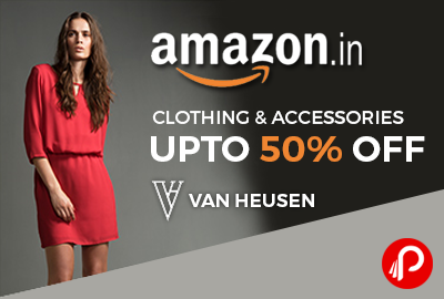 Van Heusen Clothing & Accessories Upto 50% off - Amazon