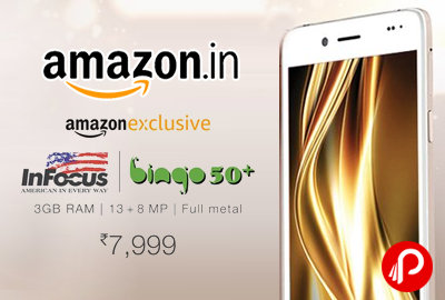 InFocus Bingo 50+ Mobile 3GB RAM Just Rs.7999 - Amazon
