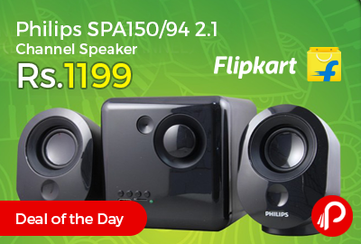 Philips SPA150/94 2.1 Channel Speaker Just Rs.1199 - Flipkart