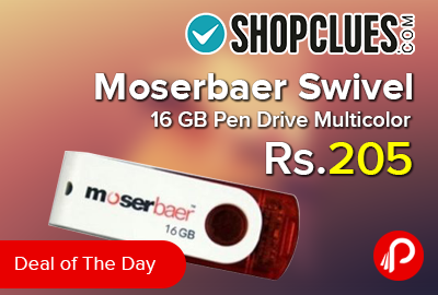 Moserbaer Swivel 16 GB Pen Drive Multicolor
