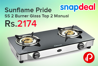 Sunflame Pride SS 2 Burner Glass Top 2 Manual
