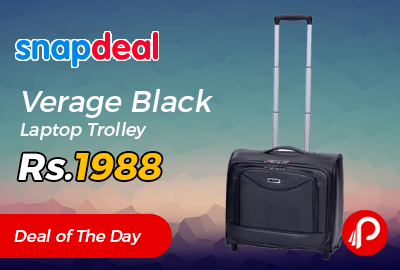 Verage Black Laptop Trolley Just Rs.1988 - Snapdeal