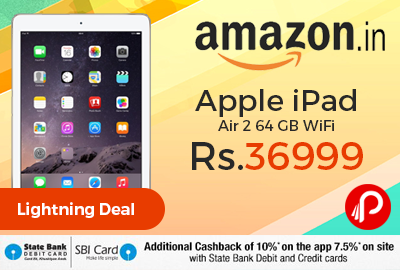 Apple iPad Air 2 64 GB WiFi just Rs.36999 - Amazon