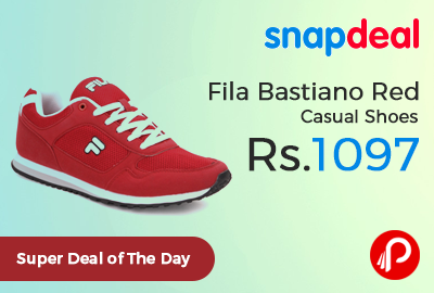 Fila Bastiano Red Casual Shoes 58% off @ Rs.1097 - Snapdeal