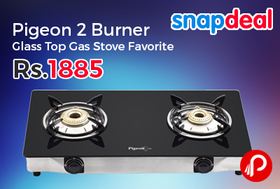 Pigeon 2 Burner Glass Top Gas Stove Favorite