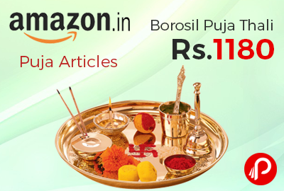 Borosil Puja Thali Just Rs.1180 | Puja Articles - Amazon
