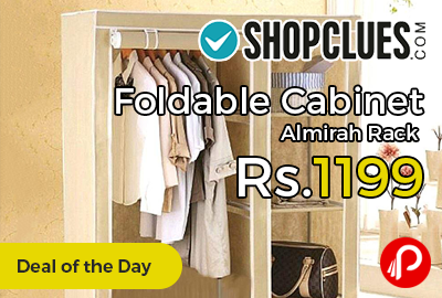 Foldable Cabinet Almirah Rack just Rs.1199 - Shopclues