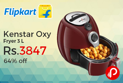 Kenstar Oxy Fryer 3 L 64% off Just Rs.3847 - Flipkart