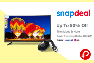 Televisions Upto 50% off