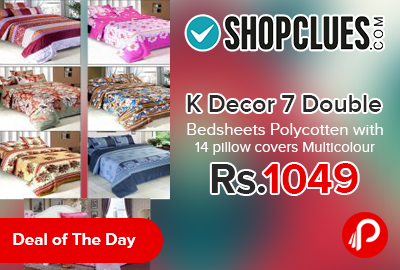 K Decor 7 Double Bedsheets