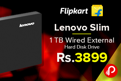 Lenovo Slim 1 TB Wired External Hard Disk