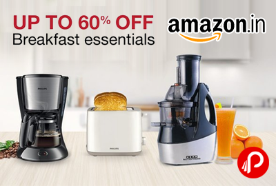Breakfast Essentials Upto 60% off - Amazon