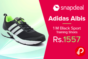 Adidas Albis 1 M Black Sport Training Shoes Just Rs.1557