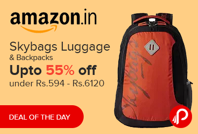 Skybags Luggage & Backpacks Upto 55% off under Rs.594 - Rs.6120 - Amazon