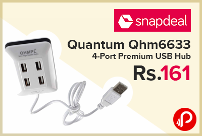 Quantum Qhm6633 4-Port Premium USB Hub