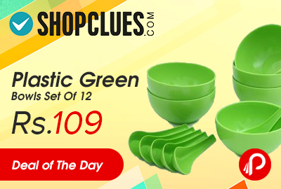 Plastic Green Bowls