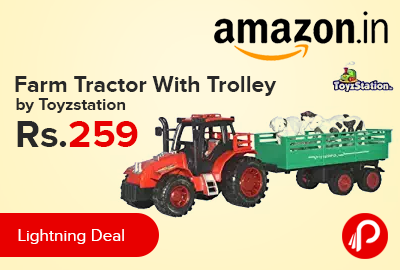 Farm Tractor With Trolley by Toyzstation just at Rs.259 - Amazon