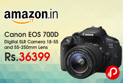 Canon EOS 700D Digital SLR Camera 18-55 and 55-250mm Lens
