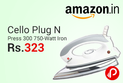 Cello Plug N Press 300 750-Watt Iron