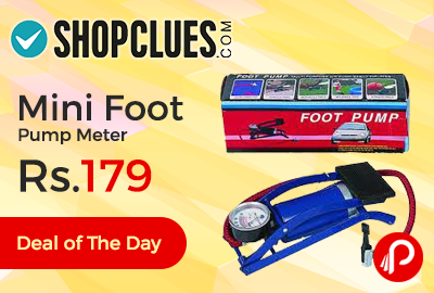 Mini Foot Pump Meter