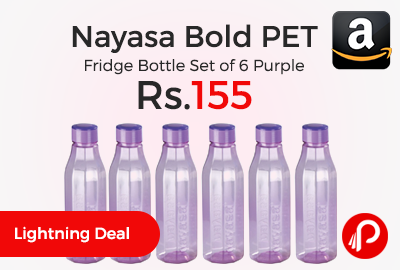 Nayasa Bold PET Fridge Bottle Set of 6