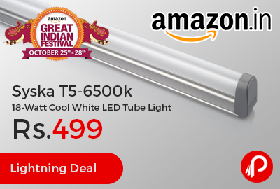 Syska T5-6500k 18-Watt Cool White LED Tube Light