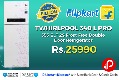 Whirlpool 340 L PRO 355 ELT 2S Frost Free Double Door Refrigerator