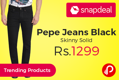 Pepe Jeans Black Skinny Solid
